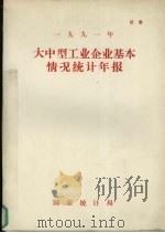 大中型工业企业基本情况统计年报1991年 1989 PDF电子版封面 国家统计局编