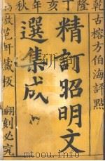 昭明文选集成 1 1767 PDF电子版封面 (梁)萧统编