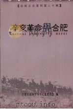 辛亥革命与合肥 第20辑 PDF电子版封面 合肥市政协学习与文史委员会编