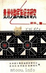 贵州少数名族经济研究通讯 1986 PDF电子版封面 贵州省少数民族经济研究会,贵州民族学院民族研究所编