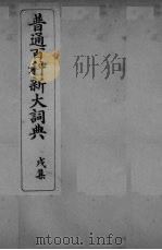 普通百科新大词典 戌集 PDF电子版封面