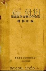黑龙江省文物工作会议材料汇编 1980 PDF电子版封面 黑龙江省文物管理委员会编