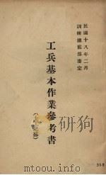 工兵基本作业参考书 土工之部 1929 PDF电子版封面 训练总监部军学编译处编