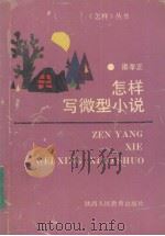 怎样写微型小说 1991 PDF电子版封面 7541922099 诸孝正著