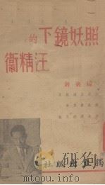 照妖镜下的汪精卫 1939 PDF电子版封面 段麟郊等编著