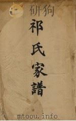 祁氏家谱 PDF电子版封面
