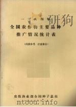 1984年全国农作物主要品种推广情况统计表   1985  PDF电子版封面    农牧渔业部全国种子总站编 