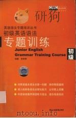 初级英语语法专题训练（ PDF版）