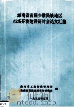 海南省首届少数民族地区市场开发建设研讨论文汇编   1995  PDF电子版封面    海南省工商行政管理局，海南省民族宗教事务委员会编 