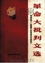 革命大批判文选  彻底批判一些诋毁人民战争的反动影片   1971  PDF电子版封面    天津人民出版社编 