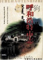 呼和浩特市志 上 1999 PDF电子版封面 7204048369 呼和浩特市地方志编修办公室编