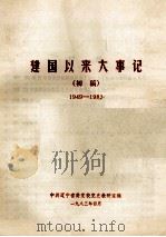 建国以来大事记(初稿) 1949-1982 1983 PDF电子版封面 中共辽宁省委党校党史教研室编