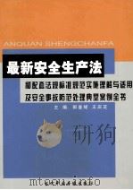 最新安全生产法和配套法规标准规范实施理解与适用及安全事故防范处理典型案例全书  第1卷（ PDF版）