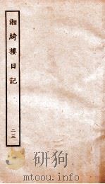 湘绮楼日记  23     PDF电子版封面     