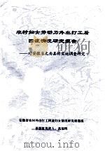 农村妇女劳动力外出打工后回流情况研究报告 PDF电子版封面