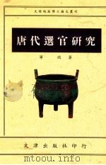 唐代选官研究 1995 PDF电子版封面 9576683203 宁欣著
