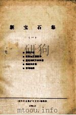 新宝石集 1 1990 PDF电子版封面 《国外非金属矿与宝石》编辑部编