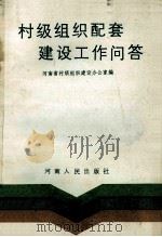 村级组织配套建设工作问答   1991  PDF电子版封面  7215014290  河南省村级组织建设办公室编 