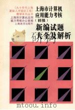 上海市计算机应用能力考核 初级 新编试题大全及解析 1996 PDF电子版封面 7532048616 上海市计算机应用能力考核办公室编