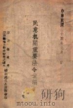 民意机关重要法令汇编 1945 PDF电子版封面 浮梁县政府编