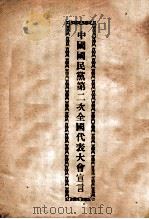 中国国民党第二次全国代表大会宣言     PDF电子版封面     