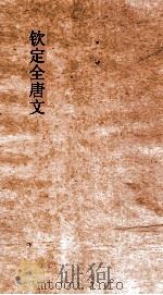 钦定全唐文  卷605-606     PDF电子版封面     