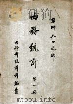内务统计 第1册 民国元年分京师人口之部 1916 PDF电子版封面 内务部统计科编