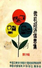 微机经济信息集 第1辑 PDF电子版封面
