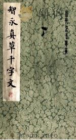 智永真草千字文   1979  PDF电子版封面  7172·126  （隋）智永书 
