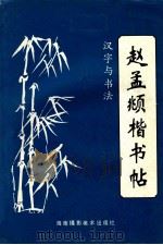 汉字与书法  5  赵孟頫楷书帖   1994  PDF电子版封面  7805717621  晓航编 