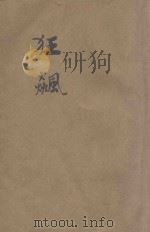 狂飙   1942  PDF电子版封面    陈铨著 