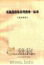 实践是检验真理的唯一标准 通俗讲话 1979 PDF电子版封面
