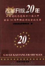 改革开放20年  云南省纪念党的十一届三中全会二十周年理论讨论会论文集   1998  PDF电子版封面  7810259768  云南省委宣传部理论处编 