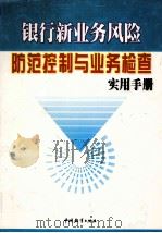 银行新业务风险防范控制与业务检查实用手册  第3卷（ PDF版）