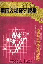 考试大纲及习题集 1996 PDF电子版封面 7806173064 《电算会计资格证培训教材》编委会编著