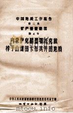 中国地质工作报告 第二类 矿产普查勘探 第4号 内蒙伊克昭盟鄂托克旗棹子山煤田卡布其井田地质 1957 PDF电子版封面 13038224 关士聪,张其泽编著;中华人民共和国地质部全国地质资料局主编
