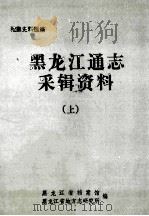 黑龙江通志采辑资料 上 1984 PDF电子版封面 黑龙江省档案馆,黑龙江省地方志研究所编