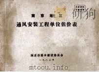 南京地区通风安装工程单位估价表（ PDF版）