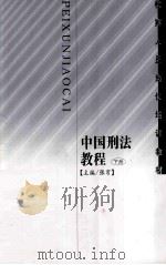 中国刑法教程   1998  PDF电子版封面  7800865800  张穹主编；敬大力，姜伟等副主编 
