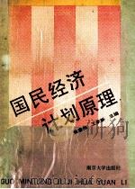 国民经济计划原理   1991  PDF电子版封面  7305010952  张彦伟，王家新主编 