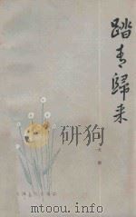 踏青归来   1981  PDF电子版封面  10072·702  张大明著 