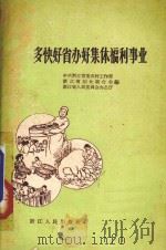 多快好省办好集体福利事业 1960 PDF电子版封面 T3103·343 中共浙江省委农村工作部等编