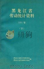 黑龙江省劳动统计资料 1991年 下 1992 PDF电子版封面 黑龙江省统计局劳资处;黑龙江省劳动局计划处编