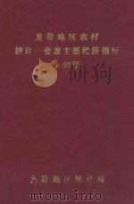 龙岩地区农村统计一套表主要经济指标  1992年（1992 PDF版）