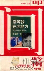 别等我在老地方 转型期文化景观 1995 PDF电子版封面 7536022034 杨苗燕著;黄树森主编