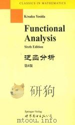 泛函分析=FUNCTIONAL ANALYSIS 第6版 1999 PDF电子版封面 K.YOSIDA编