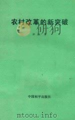 农村改革的新突破   1995  PDF电子版封面  780101183X  许浜著 