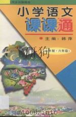 小学语文课课通  六年制六年级   1997  PDF电子版封面  7800817466  韩萍主编；李梅编著 