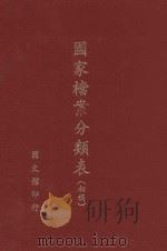 国家档案分类表 初稿 1985 PDF电子版封面 路守常主编;王延登编