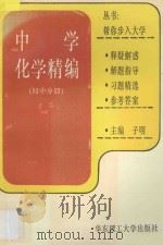 中学化学精编 初中分册 1995 PDF电子版封面 7562806098 子明主编